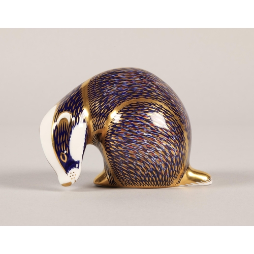 1 - Royal Crown Derby paperweight badger