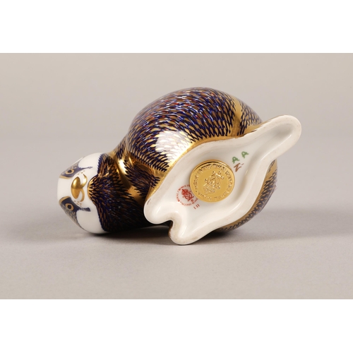 1 - Royal Crown Derby paperweight badger