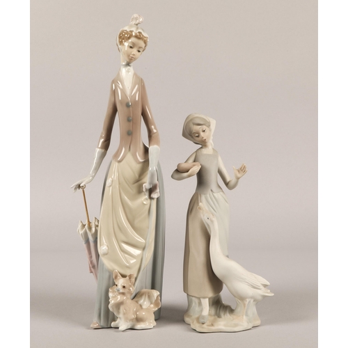 12 - Two Lladro figures