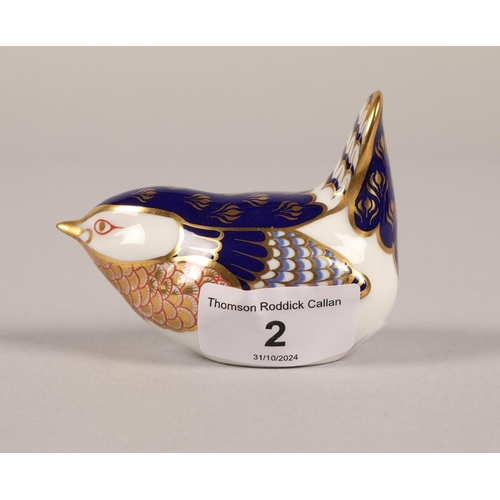 2 - Royal Crown Derby paperweight bird