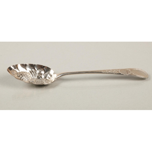 210 - Silver fruit salad spoon, Edinburgh 1831, 57g