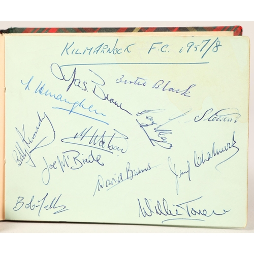 233 - Football autograph book including Jim Forrest, John Greig, Ian McColl, Rangers, Celtic, Motherwell, ... 