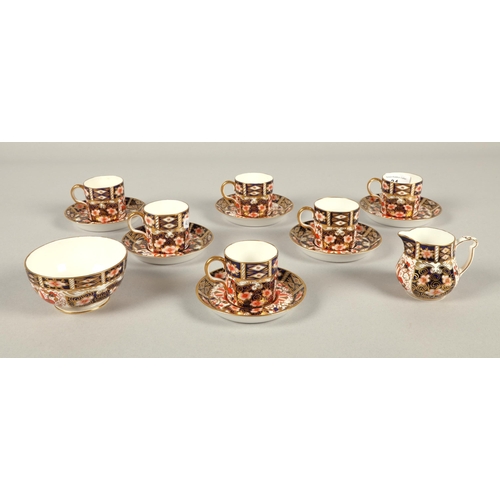 24 - Royal Crown Derby Imari pattern coffee set