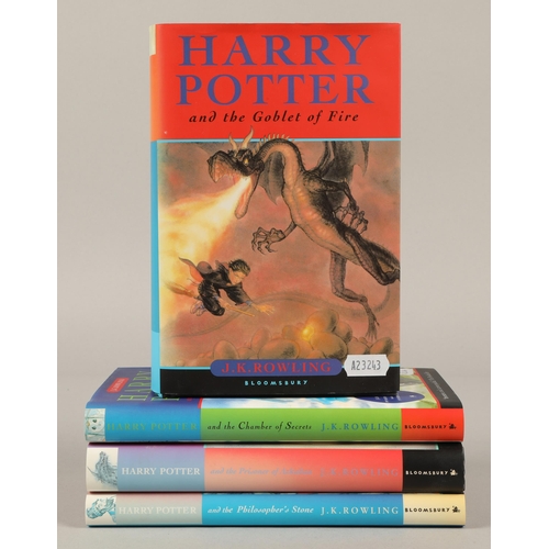 271 - Four hardback Harry Potter, Goblet of Fire is first edition