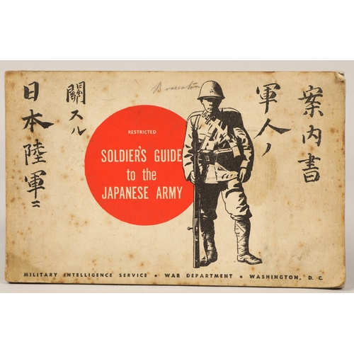 37 - 'Soldier's Guide to the Japanese Army' booklet, US army, Military Intelligence Service, War Departme... 