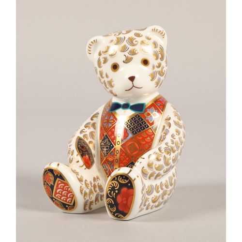 5 - Royal Crown Derby paperweight teddy bear