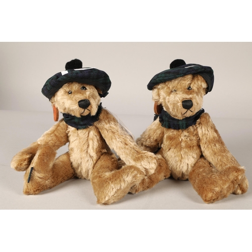 566 - Pair Blackwatch Bears 