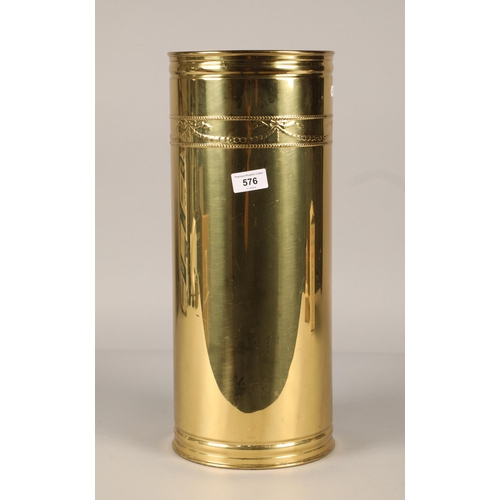 576 - Brass umbrella stand