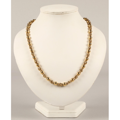 75 - 18ct gold necklace, 70g