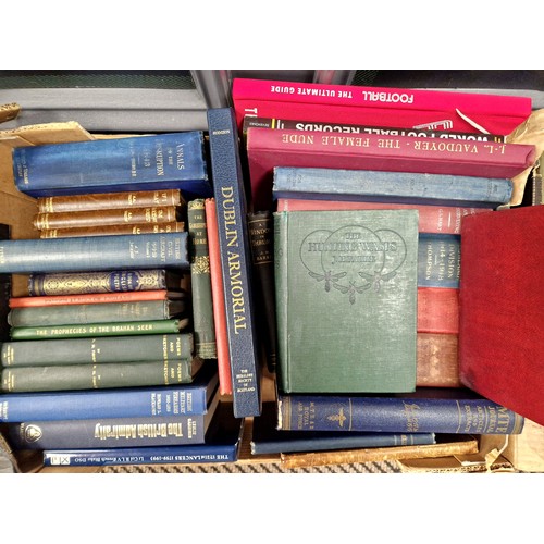 602 - Three boxes of antique and vintage books