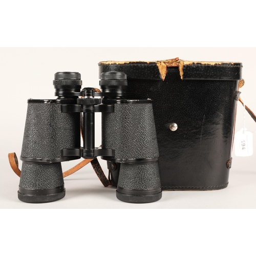 194 - Optomax 20x50 field binoculars in leather case