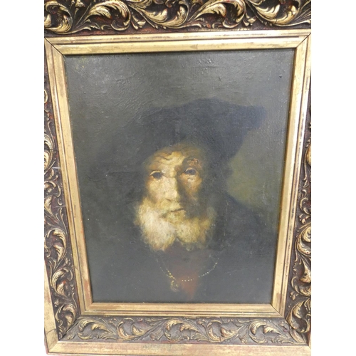 342 - After RembrandtPortrait of An Old ManOil on canvas, 20th century43cm x 34cm... 