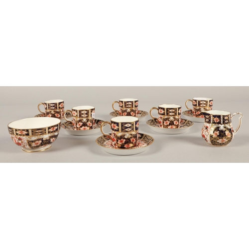 24 - Royal Crown Derby Imari pattern coffee set