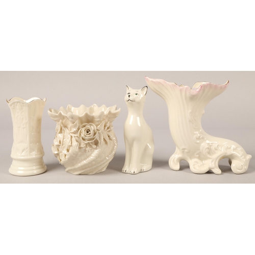 30 - Belleek, eight assorted pieces