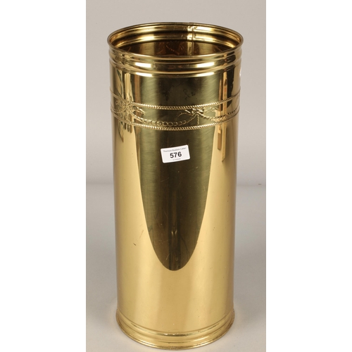 576 - Brass umbrella stand