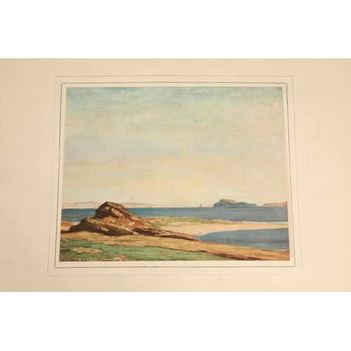 584 - The Paintings of D.Y. Cameron A.R.A., R.S.A., published 1919, with assorted prints, watercolours and... 