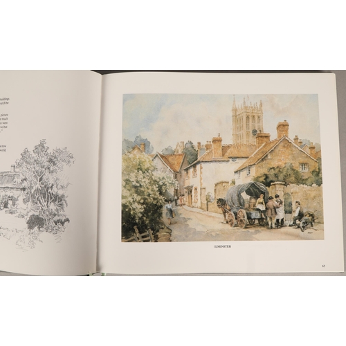 584 - The Paintings of D.Y. Cameron A.R.A., R.S.A., published 1919, with assorted prints, watercolours and... 