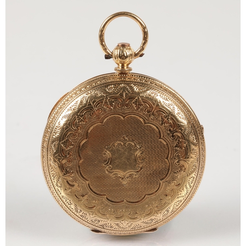 143 - 18ct gold pocket watch, 53g