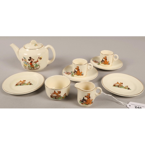 246 - Beswick Walt Disney child's tea service 