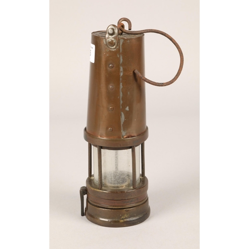 265 - Brass miner's lamp 