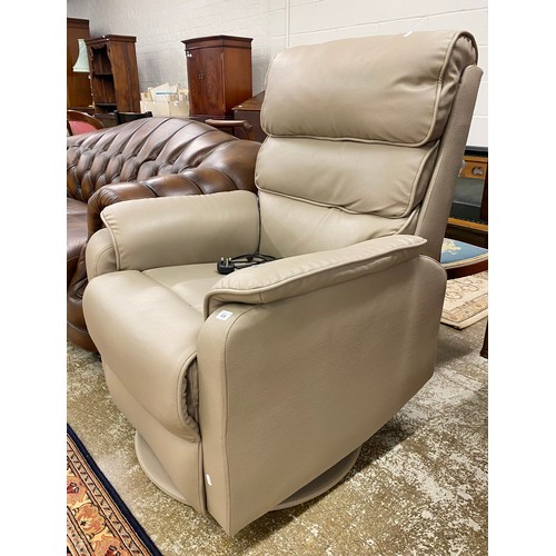 630 - Contemporary leather reclining armchair 