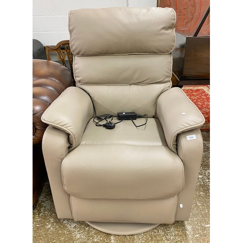 630 - Contemporary leather reclining armchair 