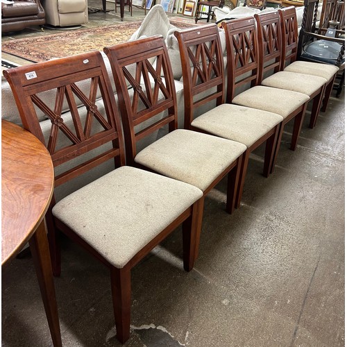 675 - Set of six dining chairs 