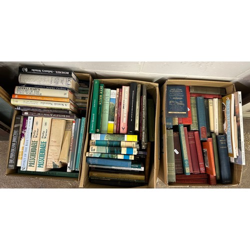 679 - Three boxes of assorted books