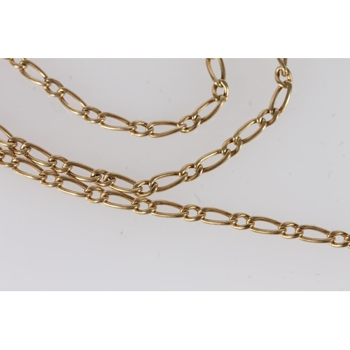 672 - Italian 18ct gold curb link neck chain, Arezzo, 4.6g.