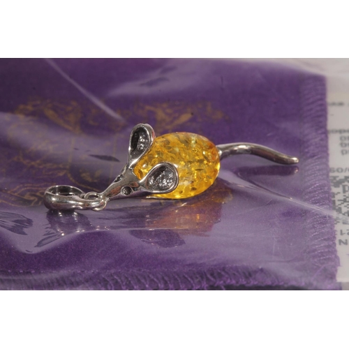 711 - Amber and faux amber jewellery to include three silver rings, silver necklaces and bracelets, pendan... 