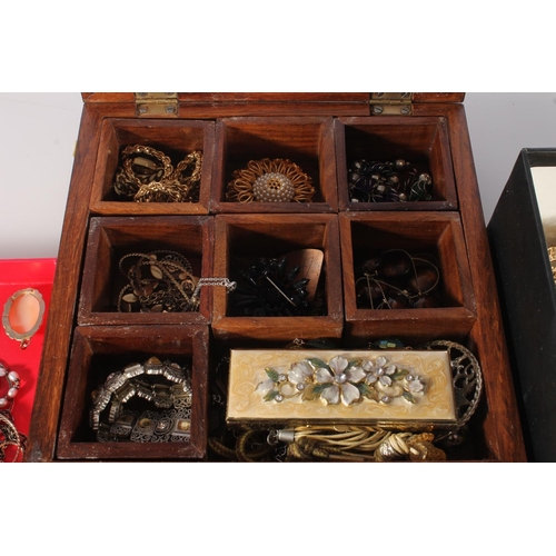 745 - Large box of costume jewellery.