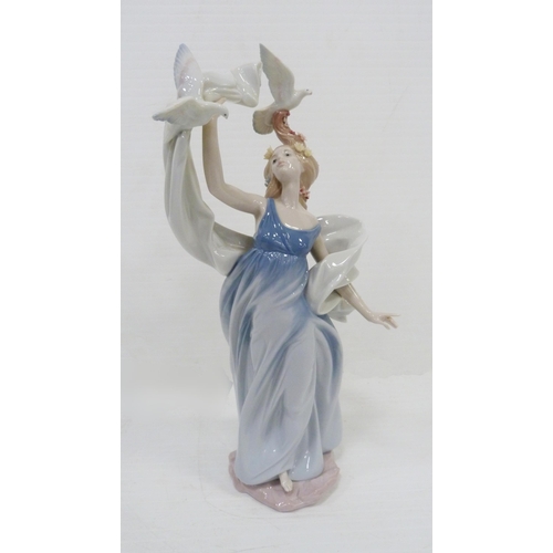 327 - Lladro Inspiration Millennium figure, 'New Horizons', 1999, impressed no. 6570 to base, 38cm high, w... 