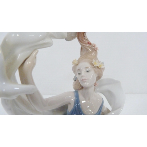 327 - Lladro Inspiration Millennium figure, 'New Horizons', 1999, impressed no. 6570 to base, 38cm high, w... 