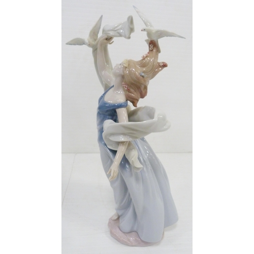 327 - Lladro Inspiration Millennium figure, 'New Horizons', 1999, impressed no. 6570 to base, 38cm high, w... 