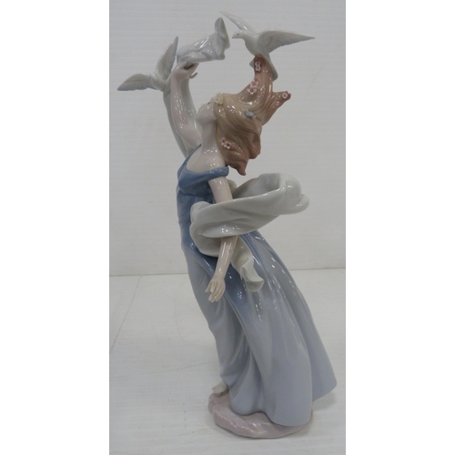 328 - Lladro Inspiration Millennium figure, 'New Horizons' 1999, impressed no. 6570 to base, 38cm high, wi... 