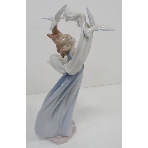 328 - Lladro Inspiration Millennium figure, 'New Horizons' 1999, impressed no. 6570 to base, 38cm high, wi... 