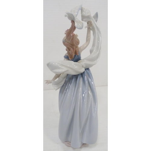 328 - Lladro Inspiration Millennium figure, 'New Horizons' 1999, impressed no. 6570 to base, 38cm high, wi... 