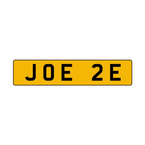 190A - Car registration number currently on retention JOE 2E