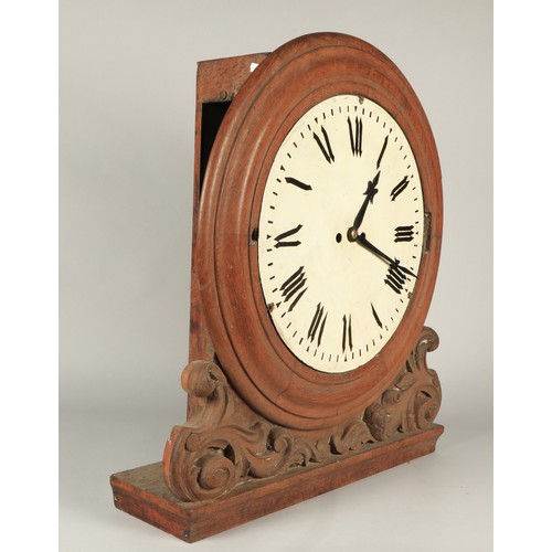 181A - Early 19th century oak cased clock with a double fusee movement, 69cm high, 64cm wide