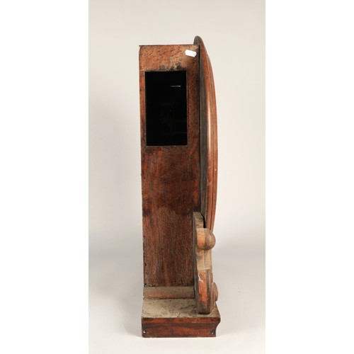 181A - Early 19th century oak cased clock with a double fusee movement, 69cm high, 64cm wide