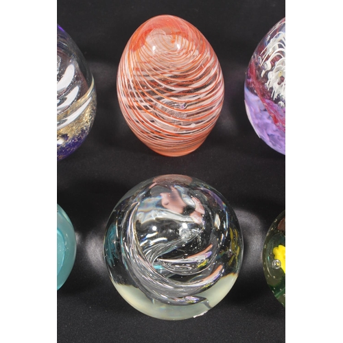 14 - Six glass paperweights.