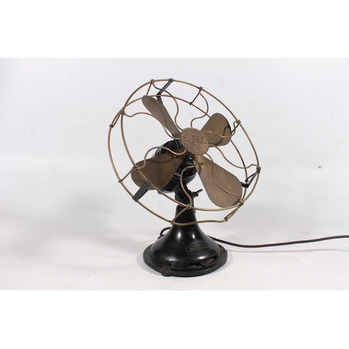 15 - GEC electric industrial style fan and an Keith industrial style toaster.