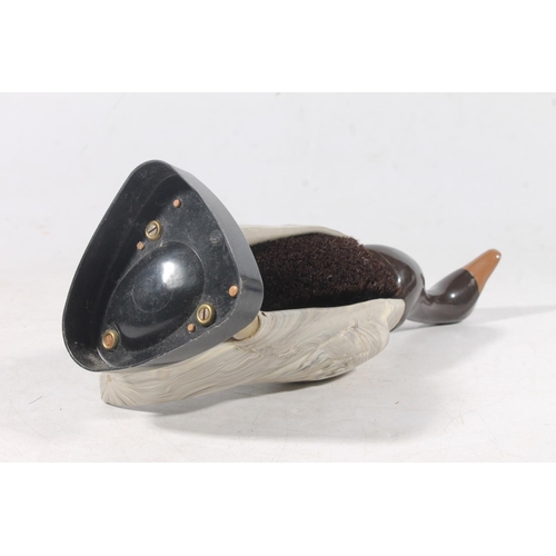 249 - Brush in the form of a standing duck, H28cm.