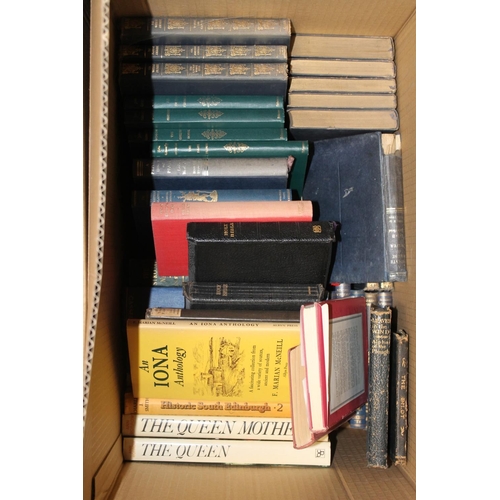 281 - Two boxes of books containing fiction and non fiction.