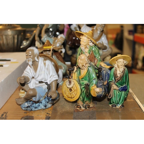 337 - Oriental ceramic figures.