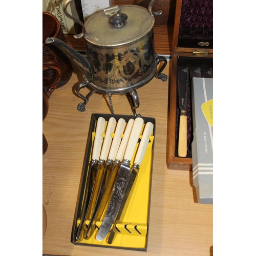 339 - Cased silver plated flatware, etc.