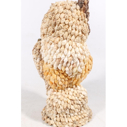 50 - Model of a tawny owl formed from seashells.