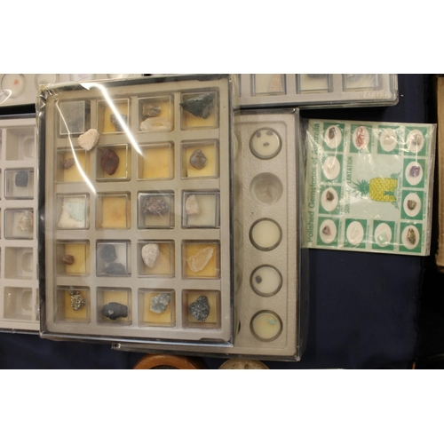 59 - Gemstone and mineral samples, in trays.