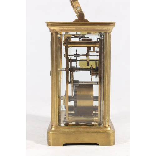 6 - French brass carriage clock.