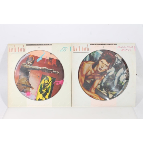 373 - David Bowie Special Limited Edition picture disc set of five to include Hunky Dory, Diamond Dogs, Al... 